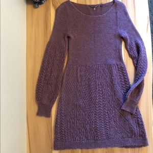 Anthro alpaca sweater dress